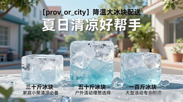 温江降温大冰块配送_海鲜排档降温解决方案_高温天气大冰块配送